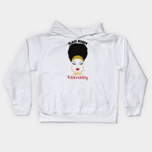 Black Women Glow Kids Hoodie